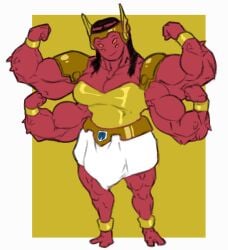 alien alien_girl biceps breasts female forearms muscles muscular muscular_female tini tini_(ben_10) woahdangman