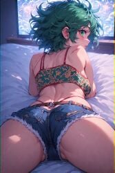 ai ai-created ai_art ai_assisted ai_generated female female_deku female_only fluffy_hair izuku_midoriya my_hero_academia soft
