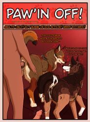 after_sex animal_genitalia animal_vulva anus black_anus bodily_fluids border canid canine canine_genitalia canine_vulva canis cover coyote cum cum_drip cum_in_vagina cum_inside cum_string disembodied_penis dripping female feral feral_penetrated genital_fluids genitals group heart_symbol hi_res human human_on_feral human_penetrating human_penetrating_feral interspecies juniper_(fishymishy) looking_at_another looking_back looking_pleasured magazine magazine_cover male male/female mammal orange_border parooty paws penetration penis raised_paw raised_tail red_background saliva saliva_string sex shaking simple_background tail tongue tongue_out vaginal_fluids vaginal_penetration vaginal_penetration wolf yops_(psychedelicyops) zoophilia