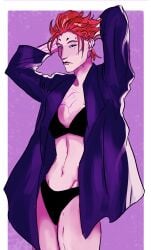 bra female mantislord masculine_female midriff moira moira_o'deorain overwatch overwatch_2 panties thin_female thin_waist
