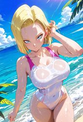 android 18 from crunchyroll by unknown artist