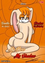 anthro female female_only from_behind fur kneeling mammal nude otakon rabbit smiling solo sonic_(series) tagme uncensored vanilla_the_rabbit