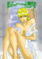 1girls big_breasts blonde_female blonde_hair blonde_hair_female blonde_hair_green_eyes breasts cleavage female female_only green_eyes human ksin_boy light-skinned_female light_skin long_hair looking_at_viewer milf neck_length_hair panties solo solo_female sophitia_alexandra soul_calibur video_game_character video_game_franchise white_panties