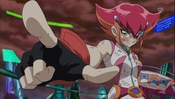 anna_kozuki blush edit female nipple photoshop pink_hair solo yu-gi-oh! yu-gi-oh!_zexal