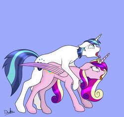 ahe_gao alicorn cutie_mark drakxs duo equine female friendship_is_magic horn male mammal my_little_pony open_mouth penetration princess_cadance_(mlp) sex shining_armor_(mlp) straight unicorn wings