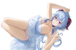 1girls absurd_res absurdres adult adult_female ahoge ankles antenna_hair armpit armpit_crease armpit_peek armpits belly belly_button big_breasts black_horn black_horns blue_eyebrows blue_hair blue_hair_female blush blush_face blushed_face blushing_at_viewer blushing_face blushing_female breasts busty busty_female busty_girl calves cleavage collarbone curvy curvy_body curvy_female curvy_figure curvy_hips dot_nose dress elbows embarrassed embarrassed_exposed_female embarrassed_expression embarrassed_female eyebrows_visible_through_hair fair_skin feet female female_focus female_only fingers full_body ganyu_(genshin_impact) genshin_impact groin hair_between_eyes hairless_armpits high_resolution highres horn horns hourglass_figure knees knees_together large_breasts lean_body lean_figure legs legs_closed legs_together light-skined_female light-skinned light-skinned_female light_skin light_skin_female light_skinned light_skinned_female long_hair looking_at_viewer looking_up looking_up_at_viewer mature mature_female mole mole_on_breast narrow_waist navel outfit panties purple_eyes purple_eyes_female red_horn red_horns rosumerii shaved_armpits shoulders slender_body slender_waist slim_girl slim_waist smooth_armpits smooth_skin solo thick_thighs thighs thin_waist toes topwear underwear v-line white_background white_dress white_outfit white_panties white_topwear white_underwear wide_hips