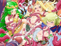 blue_hair censored kid_icarus lolita_channel palutena phosphora rape tagme tear viridi