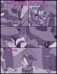 blowjob blush breasts closed_eyes cock_worship comic deep_blowjob deepthroat fellatio female furry implied_deepthroat implied_oral male naughty_face nintendo nipples no_humans oral oral_sex pokemon pokemon_(species) sableye smile sneasel sweat tagme text vibrantechoes video_games