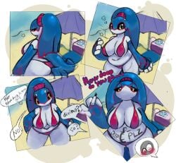 artesjsc big_ass big_breasts bikini breasts bubble_butt cleavage female huge_ass huge_breasts kyogre pokemon pokemon_(species) tagme thick_thighs wide_hips