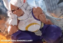 ai_generated big_breasts big_breasts boku_no_hero_academia breasts_bigger_than_head bunny_ears bunny_girl busty commission curvaceous dark-skinned_female female huge_breasts large_breasts mirko miruko my_hero_academia patreon patreon_url patreon_username public rumi_usagiyama sinderellaart squatting thick thick_legs thick_thighs usagiyama_rumi voluptuous voluptuous_female