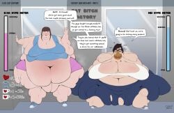 2girls ass_bigger_than_head ass_bigger_than_torso bbw belly belly_bigger_than_head belly_button belly_overhang big_ass big_belly big_breasts big_butt breasts_bigger_than_head burping casualmuffin d.va double_chin eating eyewear fat_arms fat_ass fat_belly fat_butt fat_face fat_female fat_fetish fat_folds fat_rolls fat_thighs fat_woman glasses hana_song huge_ass huge_belly huge_breasts immobile mei_(overwatch) morbidly_obese morbidly_obese_female obese obese_female onomatopoeia out_of_breath outgrowing_clothes overwatch overweight overweight_female pink_shorts shorts ssbbw steam steaming_body streaming torn_clothes ussbbw wardrobe_malfunction weight_gain weight_gain_drive weight_gain_kink weight_gain_sequence