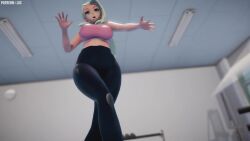 1girls 3d abs animated ass ass_shake asymmetrical_hair bent_over big_ass big_breasts black_pants blonde_hair blue_eyes bouncing_breasts breasts cameltoe clothed clothed_female curvy dancing female female_focus gym gym_clothes hands_behind_head heart_cutout highres jic_jic large_filesize light-skinned_female light_skin long_hair looking_at_viewer medium_penis mikumikudance_(medium) milf mmd music navel nipples on_back open_mouth pale-skinned_female pale_skin perky_breasts pov pov_eye_contact rwby salem_(human)_(rwby) salem_(rwby) tagme video