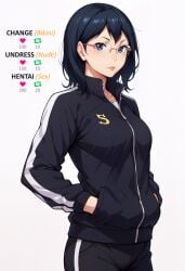 1girls ai_generated female haikyuu!! high_resolution highres shimizu_kiyoko simple_background stable_diffusion standing waifuscans418 white_background