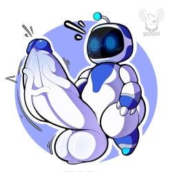 astro_bot astro_bot_(series) hyper hyper_penis penis robot suprised thick_ass thick_thighs yamwamm