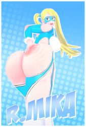 1girls amanwithnoplan ass ass_focus ass_slap big_ass huge_ass mika_nanakawa rainbow_mika street_fighter