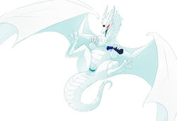 1girls claws dildo dragon female homestuck lusus maim mind_control ms_paint_adventures open_mouth plain_background pussy pyralspite red_eyes sex_toy sharp_teeth simple_background solo tongue_out white_background white_scales wings