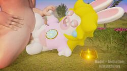 16:9 3d 3d_animation animated balls blonde_hair blue_eyes bodily_fluids clothed clothing crown digital_media_(artwork) english_text erection female_penetrated gem genital_fluids genitals hair interspecies jewelry justyschultz lagomorph male_penetrating mammal mario_(series) mario_plus_rabbids_kingdom_battle mario_plus_rabbids_sparks_of_hope nintendo nude open_mouth penetration penile penile_penetration penis pussy rabbid rabbid_peach rabbit raving_rabbids rayman_(series) sex shirt short_playtime smile sound sound_warning tagme teeth ubisoft vaginal_penetration video white_body widescreen