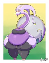 1girl 1girls ass_bigger_than_head bbw big_breasts breasts breasts_bigger_than_head cinderdraws cleavage female furry goodra huge_breasts overweight pokemon pokemon_(species) tagme thick_thighs wide_hips