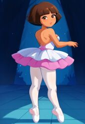 ai_generated dora_marquez dora_the_explorer landidzu_(style) tagme tutu