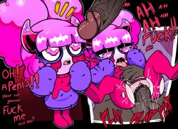 ahe_gao ahegao_face chocovania_(character) crying_with_eyes_open female imp larger_male male meweeze original penetration pussy shortstack smaller_female torn_clothes twitch virtual_youtuber youtube