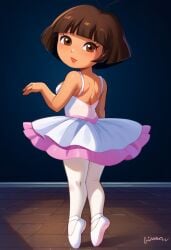 ai_generated dora_marquez dora_the_explorer landidzu_(style) tagme tutu