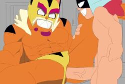 animated audio bigger_penetrated brawl_stars commitimu_crtn draco_(brawl_stars) el_primo_(brawl_stars) el_tigro gay_sex jockstrap less_than_30_seconds male_only mask muscular_male sketch smaller_penetrating tagme tan_skinned_male video