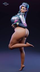 1girls 3d 3d_(artwork) antifragile_slay_star artist_name ass ass_focus asymmetrical_bangs backwards_baseball_cap baseball_cap big_ass big_breasts big_butt blizzard_entertainment boots bottomless bottomless_female braid braided_hair breasts bubble_ass bubble_butt collaboration collaboration_skins curvaceous curvy curvy_female curvy_figure ear_piercing face_paint facial_mark fat_ass female female_focus female_only fingerless_gloves footwear from_side full_body gloves grvty3d hat headwear huge_ass human jacket large_ass large_butt latina latina_female le_sserafim long_hair looking_at_viewer looking_back looking_back_at_viewer mexican mexican_female mole mole_under_eye multicolored_hair overwatch overwatch_2 purple_eyes purple_hair shiny_skin side_view simple_background solo solo_female solo_focus sombra standing voluptuous voluptuous_female wide_hips