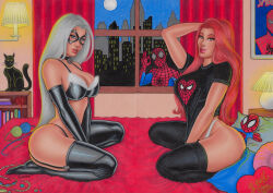 black cat (marvel) from marvel by julianowillianart