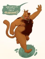 1boy 2026 anthro anthrofied areola balls belly belly_hair belly_overhang big_areola big_belly big_moobs big_penis bodily_fluids body_hair canid canine canis chest_hair chocolateandmilk claws collar collar_tag domestic_dog dripping drooling english_text eyebrows facial_hair fat fat_male fatpad flying_sweatdrops foreskin fur genital_fluids genitals gesture glans grass great_dane hair hairy half-erect hand_gesture hanna-barbera hi_res humanoid_genitalia humanoid_penis imminent_sex inviting inviting_to_sex male male_only mammal mastiff molosser moobs motion_lines navel nipples nude offscreen_character open_mouth open_smile overweight overweight_anthro overweight_male penis plant precum precum_drip profanity pubes running saliva saliva_on_tongue scooby-doo scooby-doo_(series) simple_background smile solo stubble sweat sweatdrop teeth text thick_arms thick_penis thick_thighs tongue tongue_out tuft unretracted_foreskin white_background