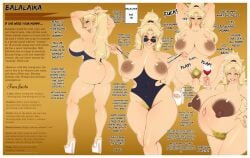 aftermath balalaika big_ass big_breasts black_lagoon blonde_hair child_bearing_hips facial_scar if_she_were_your_mommy impregnation m_jr_art mature_female milf ponytail pregnant super_belly super_breasts swimsuit thick_thighs vaginal_penetration