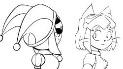 2girls animated audio black_and_white catgirl clown_girl confused confused_look digital_media_(artwork) fear funny game_over gameoverse glitch_productions goodbye humor jason_jm314 jasonmrcurdy kit_(gameoverse) meme panic panicking pomni_(the_amazing_digital_circus) rule34 scream shocked shocked_expression smile tagme tears text the_amazing_digital_circus video