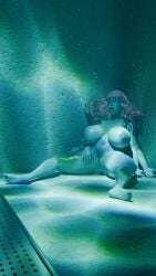 elden_ring ranni_the_witch voyage_tales 1girls female nude solo underwater witch drowned bubbles pool