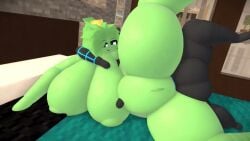 1boy 1girls 2025 3d ass ass_focus bathroom big_breasts big_butt big_penis black_body black_skin blue_eyes blue_penis breasts completely_naked completely_naked_female completely_naked_male cum cum_in_pussy green_body green_skin growth hb_(hb_the_ender) hbtheender huge_ass huge_cock larger_female minecraft naked naked_female nude nude_female shorter_than_30_seconds shower slime slime_(minecraft) slime_girl slimer_(stemingbunbun) smaller_male sound tagme vagina vaginal_penetration vaginal_sex video