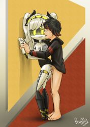 1girls 1girls1boy accurate_art_style grey_hair intercourse j_(murder_drones) latamcito_(latam) male/female murder_drones murder_drones_x_humans oc pachinsfw penetration penis_in_pussy sex straight straight_sex yellow_eyes