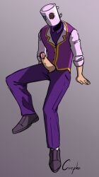 dick suit male object_head glans modeling pose