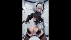 3d_model ai_animated ai_generated ai_voice_acted android_girl animated ass ass_cleavage ass_focus ass_jiggle ass_shaking ass_slap big_ass_(female) blue_eyes bodysuit caressing_ass elegant_dress english_voice_acting erotic female gothic_clothes grok_imagine sensual sexy_female sexy_pose sinastrel soft_voice spread_legs suggestive_gesture suggestive_look suggestive_pose tagme talking_to_viewer twerk twerking twerking_position video voice_acted white_hair yorha_2b