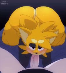 2d animated anthro anthro_on_anthro anthro_only anthro_penetrated ass blowjob deepthroat fellatio femboy furry gay male male_only male_pov moaning oral oral_sex original original_character pov ras_(sleepyras) sleepyras sound tagme thighs video yaoi