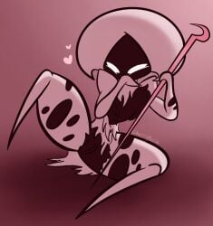 hollow_knight hollow_knight:_silksong hollow_knight_(franchise) team_cherry bug bug_girl 1girl solo solo_female ripped_clothing ripped_clothes hearts weapon fur furry pussy lace_(hollow_knight) lace_(hollow_knight:_silksong)