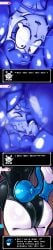 eviltqf deltarune deltarune_chapter_2 vore comic comic_page dialogue english_text text undertale_(series) queen_(deltarune) noelle_holiday ass ass_focus intestines organs