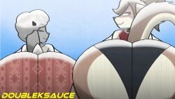 2026 2d 2d_(artwork) 2d_animation 2d_artwork animated animated_gif anthro anthro_female ass ass_focus butt butt_focus canine doubleksauce duo duo_female duo_focus flare_pants forbidden_pants furry goat huge_ass huge_butt lazythegoat looking_at_viewer looking_back loop panties shaking_ass shaking_butt smile smiling smiling_at_viewer tagme toyamiye twerk twerking two_females
