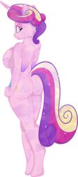 anthro back_view el_doc female female_only friendship_is_magic my_little_pony nude princess_cadance_(mlp) solo