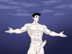 1male solo solo_focus solo_male daywalker eternalnight lordneroo biceps defined_muscles defined_jawline jawline shoulders muscular muscular_male scar abs absurdly_large_cock big_penis large_penis big_balls vampire collarbone big_pecs red_eyes glowing_eyes muscular_humanoid nude_male nude quads areola veiny_penis outdoors not_furry 5_fingers balls ballsack boner excited excited_for_sex erection deltoids broad_shoulders hands-free smiling_at_viewer looking_at_viewer not_ai_generated outside ready_to_fuck ready_for_sex