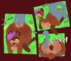 2024 ambiguous_species anal anal_fluids anal_orgasm anal_sex anthro anthro_penetrated anus ass ass_up balls bareback big_butt big_penis bodily_fluids border braces bubble_butt butt_squish claws comic cum cumshot drooling duo ejaculation emanata erection eyebrows farting_on_dick femboy foreskin fur gape_fart genital_fluids genitals glans green_background hair hands-free long_foreskin looking_pleasured malafox male male/male male_penetrated male_penetrating male_penetrating_male mammal messy motion_lines multiple_scenes narrowed_eyes navel nude one_eye_closed open_mouth orgasm penetration penis procyonid raccoon red_border saliva sex simple_background solo_focus sound_effects squish stomach_bulge sweat tears tears_of_pleasure teeth text thick_penis thick_thighs thrusting tongue tongue_out tuft uncircumcised unretracted_foreskin vein