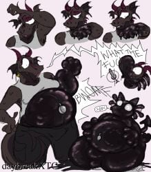 >///< anthro armpit_hair belly belly_expansion big_belly bodily_fluids body_hair bulge bwomp daybreakxtc dragon ear_piercing ear_ring expansion goo_transformation latex liquid_latex living_latex male mythological_creature mythological_scalie mythology piercing pool_toy pooltoy_transformation ring_piercing scalie shocked solo sweat transformation transformation_sequence weight_gain wingless_dragon