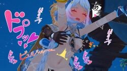 1boy 1girls 3d aether_(genshin_impact) crescent from_behind genshin_impact holding horny_female koikatsu long_hair mihoyo mualani_(genshin_impact) pleasure_face sex straight