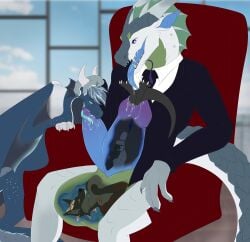 2_penises absurd_res animal_genitalia animal_penis anthro canid cock_vore diphallia diphallism dragon european_mythology feet flaire_(openhorse) foot_fetish foot_lick foot_play genitals hemipenes hi_res icewing_(wof) licking mammal multi_genitalia multi_penis mythological_creature mythological_scalie mythology oral penile penis rival_(arist) scalie seal_(character) seawing_(wof) size_difference tongue vore western_dragon wings_of_fire winter_(black-winter)