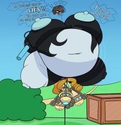 2022 absurd_res air_inflation air_pump annoyed areola belly belly_expansion big_areola big_belly big_breasts big_nipples big_pussy black_body black_skin blue_areola blue_body blue_nipples blue_skin body_inflation box breast_expansion breasts cel_shading colored container dialogue digital_media_(artwork) english_text expansion female floating fused_shadow genital_expansion genitals grey_helmet hair helium_tank hi_res hose hose_in_butt hose_in_mouth hose_in_pussy hose_inflation huge_areola huge_belly huge_breasts huge_nipples huge_thighs humanoid hyper hyper_areola hyper_belly hyper_breasts hyper_inflation hyper_nipples hyper_thighs immobile imp inflation justafallenwaffle midna motion_lines multicolored_body navel nintendo nipples not_furry onomatopoeia open_mouth orange_hair outside pink_mouth plant prehensile_hair pussy pussy_expansion red_eyes shaded shrub snaggle_tooth solo sound_effects swelling talking_to_viewer text the_legend_of_zelda thick_thighs thigh_expansion twili twilight_princess two_tone_body yellow_sclera