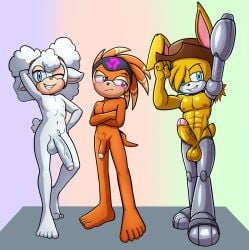 2026 anthro balls big_penis bovid bunnie_rabbot caprine cybernetics cyborg digital_drawing_(artwork) digital_media_(artwork) echidna fourssss genderswap_(ftm) genitals hi_res idw_publishing lagomorph lanolin_the_sheep machine male male_only mammal monotreme muscular muscular_anthro muscular_male orange_body penis prosthetic prosthetic_arm prosthetic_leg prosthetic_limb rule_63 sega shade_the_echidna sheep sonic_(series) sonic_chronicles:_the_dark_brotherhood sonic_the_hedgehog_(archie) sonic_the_hedgehog_(comics) sonic_the_hedgehog_(idw) sonic_the_hedgehog_(series) vein veiny_penis white_body yellow_body