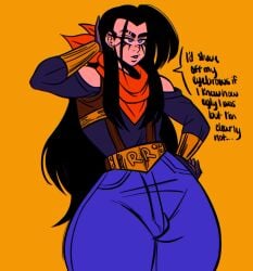 android 17 from dragon ball by jahbebussin