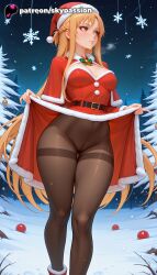 asuna (sao) from christmas by skypassion
